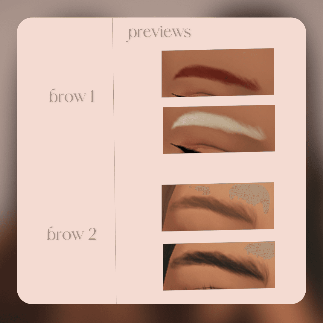 Галерея мода Сет бровей Vanilla Eyebrow Set #1
